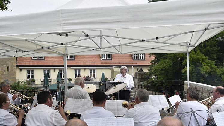 Wolfgang Fischer im Einsatz beim Pfingstfrühschoppen auf dem SchloßbergGerold Snater
