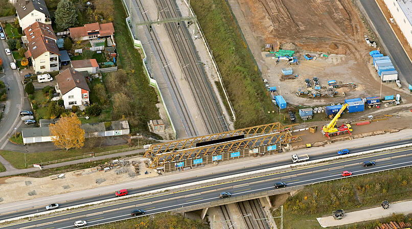A70 bei Hallstadt: Neue Autobahnbr&uuml;cke sorgt f&uuml;r monatelange Sperrungen