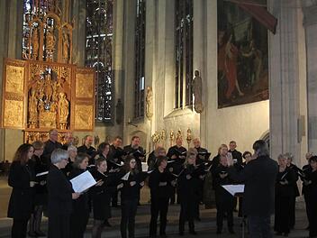 Das Ensemble Vokal Münnerstadt. Foto: Hartmut Hessel