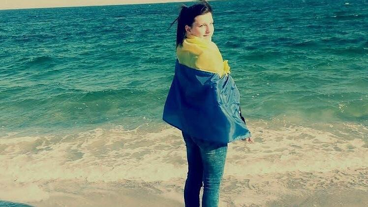 Auch das gehörte zur Odessa-Zeit: Lena Schuster am Meer.Foto: privat