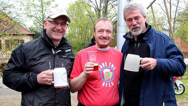Boyd, Iain und Franklin feierten gemeinsam. Foto: Johanna Blum