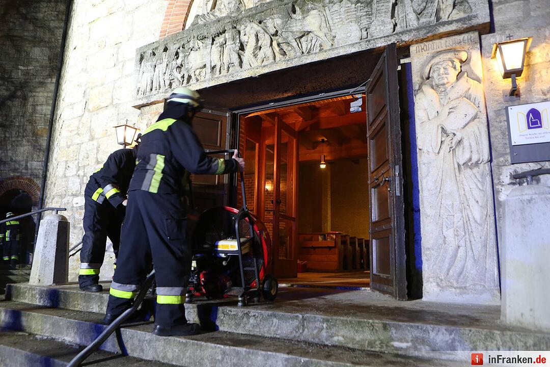 Nürnberg: Feuer in Gedächtniskirche löst Einsatz aus