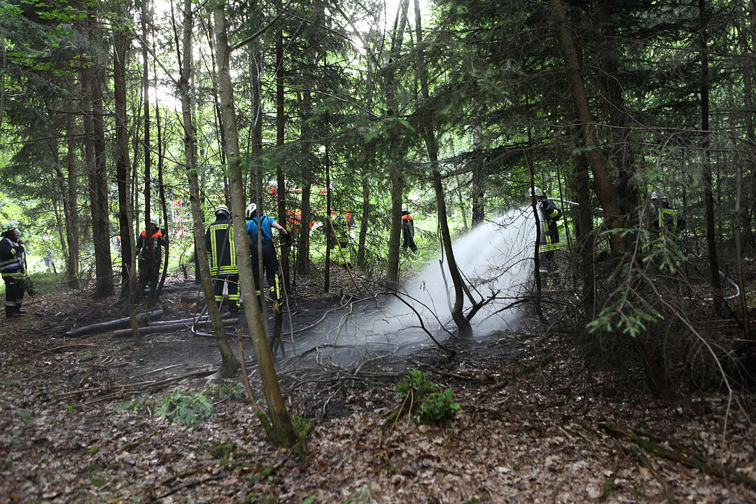 Landkreis Ansbach: Jogger verhindert größeren Waldbrand