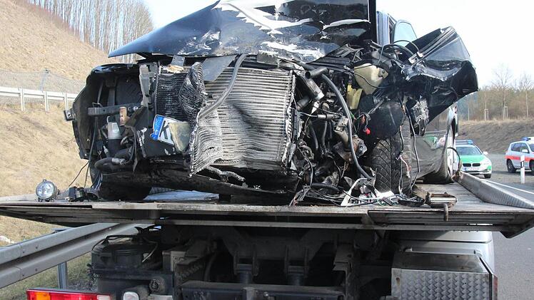 Unfall auf der B 303. Foto: Marco Meißner