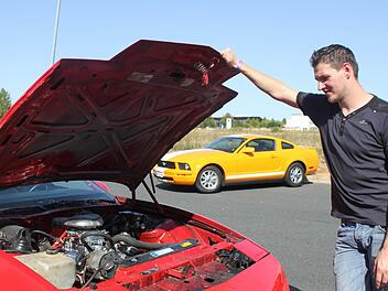 Christian Prokopy hat sich den Achtzylinder selbst in seinen Pontiac eingebaut.
