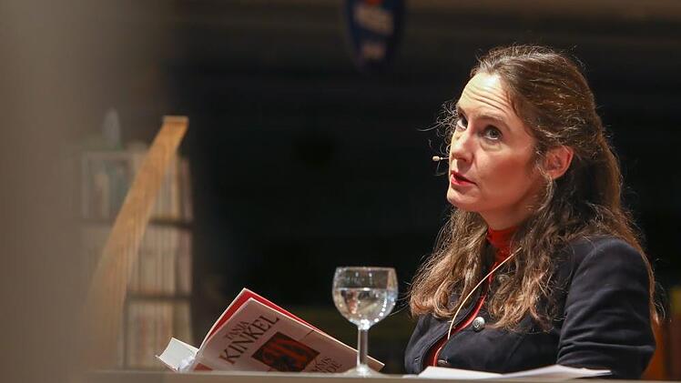 Tanja  Kinkel bei   ihrer Lesung am Samstag Barbara Herbst