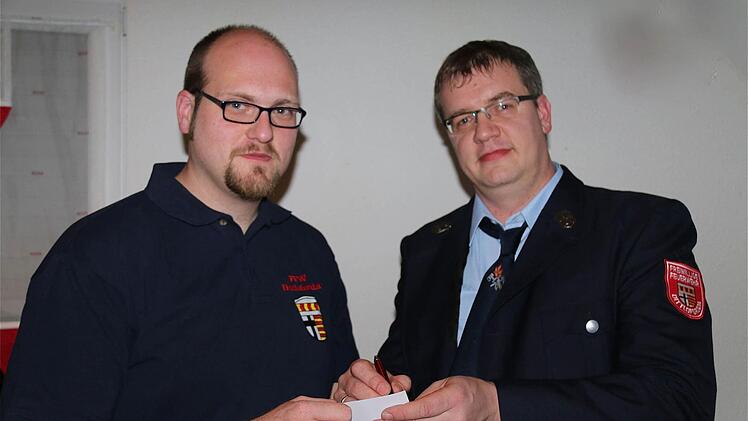 Das Kassenamt teilen sich Florian Schiffer und Markus Hänelt.Foto: Gerd Schaar