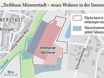 Eingebettet zwischen der Münnerstädter Altstadt und dem Wohngebiet am Karlsberg liegt die ehemalige Gärtnerei.