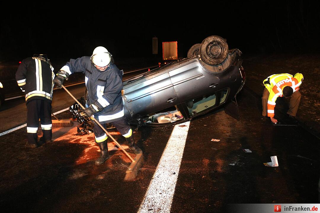 Schwerer Unfall auf der A70