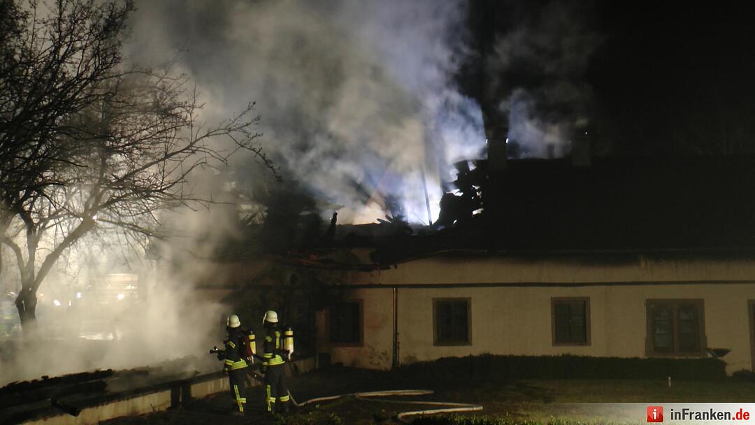 Brand in Kloster bei Münnerstadt – 250 Heimbewohner von Feuer bedroht