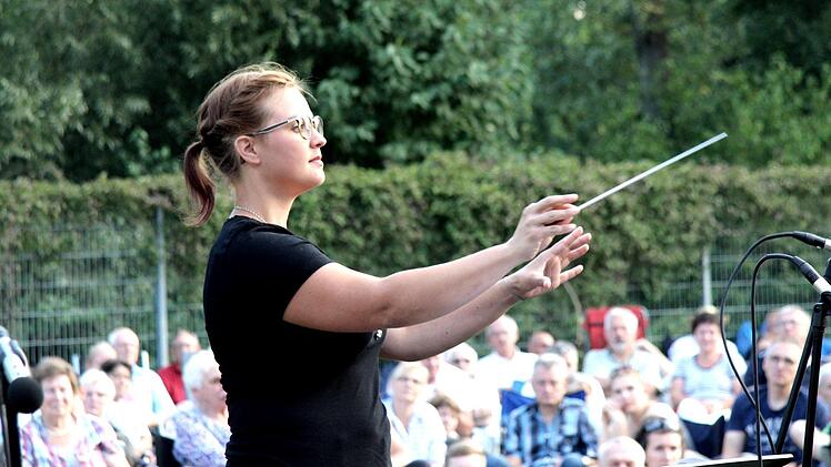 Impressionen vom Open-Air-Konzert der Stadtjugendkapelle     Foto: Richard Sänger