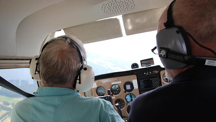 Wendepunkt: Günter Trapp fliegt eine Linkskurve.Johannes Schlereth