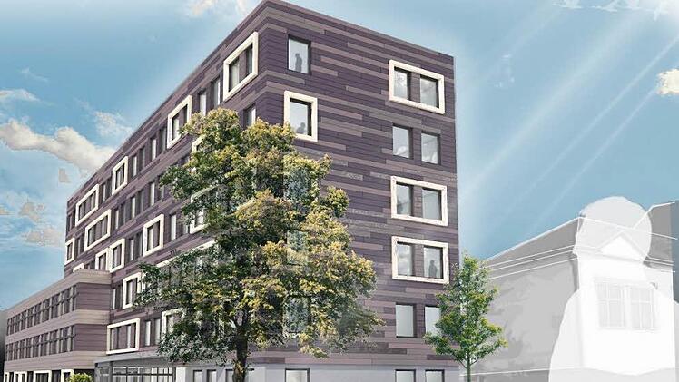 So könnte das Landratsamt nach der Sanierung aussehen. Der Plan stammt vom Architekturbüro Spindler+ in Kronach.