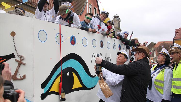 Das Schiff vom Team "Brennholz Köberlein" feierte Jungfernfahrt. Foto: Andreas Dorsch