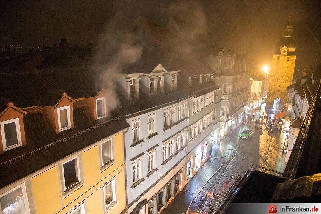 Schwelbrand in Coburger Innenstadt