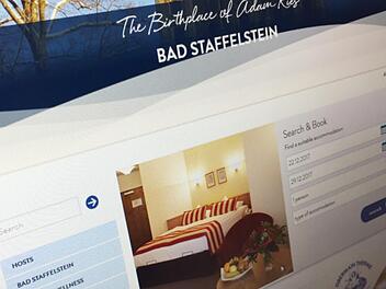 Bad Staffelstein hat nun auch eine englischsprachige Homepage.Screenshot www.bad-staffelstein.de/en, Micho Haller