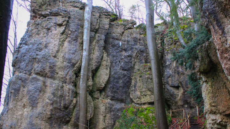 Felsengebiete der Karl-Brückner-Anlage und des Felsensteig bei Gößweinstein