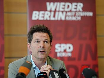 Pressekonferenz mit Berliner SPD-Spitzenkandidat Krach