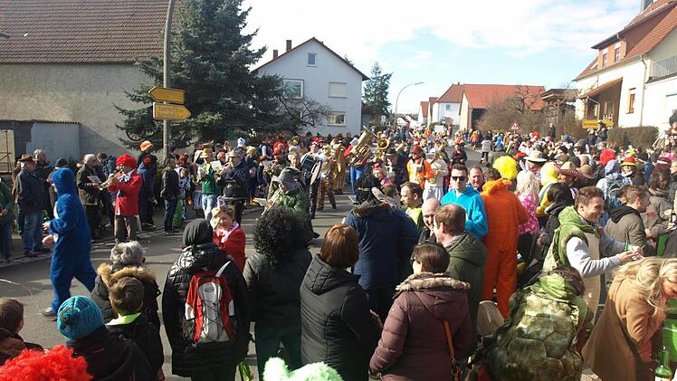 Faschingsumzug in Ebenhausen.  Foto: Stefan Geiger