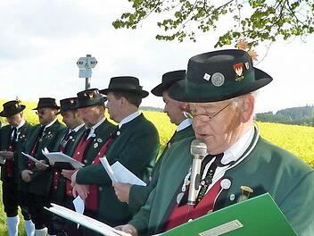 Die Gesangsgruppe des Volkstrachtenvereins Zechgemeinschaft Neukenroth Fotos: Gerd Fleischmann