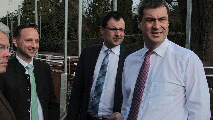 Markus Söder in Willmersreuth. Foto: Jürgen Gärtner