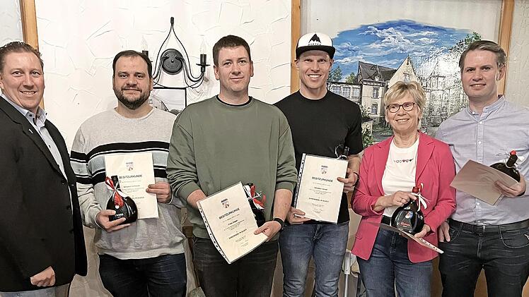 Ehrungen für 25 Jahre Mitgliedschaft im TSV Maßbach