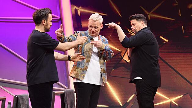 "Dschungelcamp"-Moderator Jan K&ouml;ppen (links) ist "der neue im Bunde" in der RTL-Show "Drei gegen Einen".