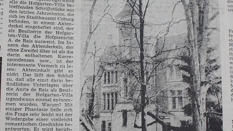 Am 11. April 1969 wurde der Abriss im Tageblatt angekündigt. Repro: Ulrike Nauer