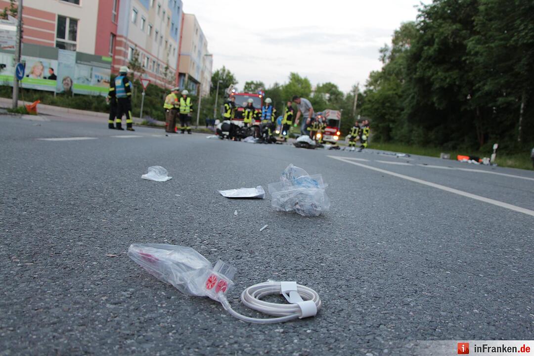 Schwerer Motorradunfall in Feucht