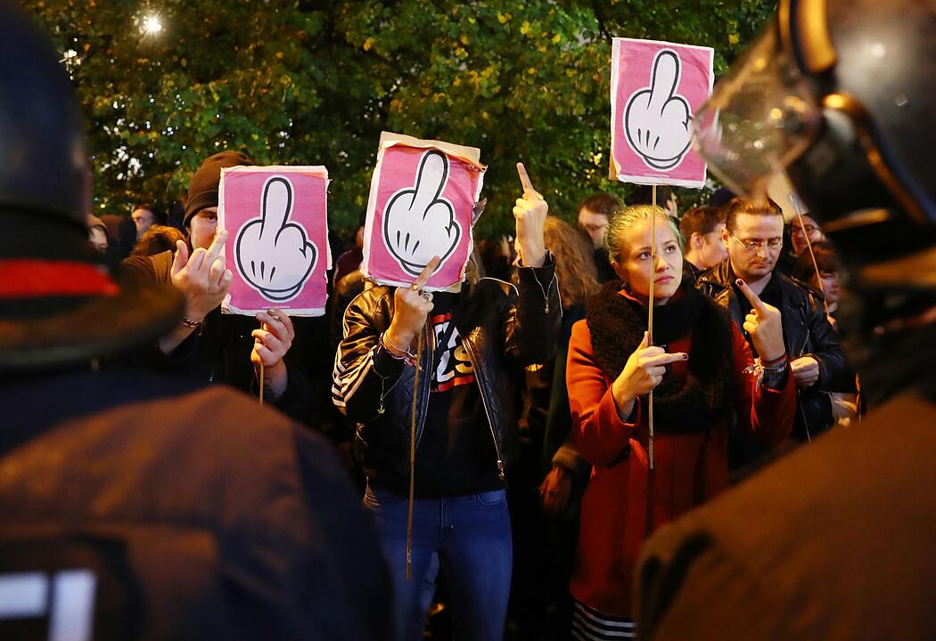 Bundestagswahl - AfD Proteste