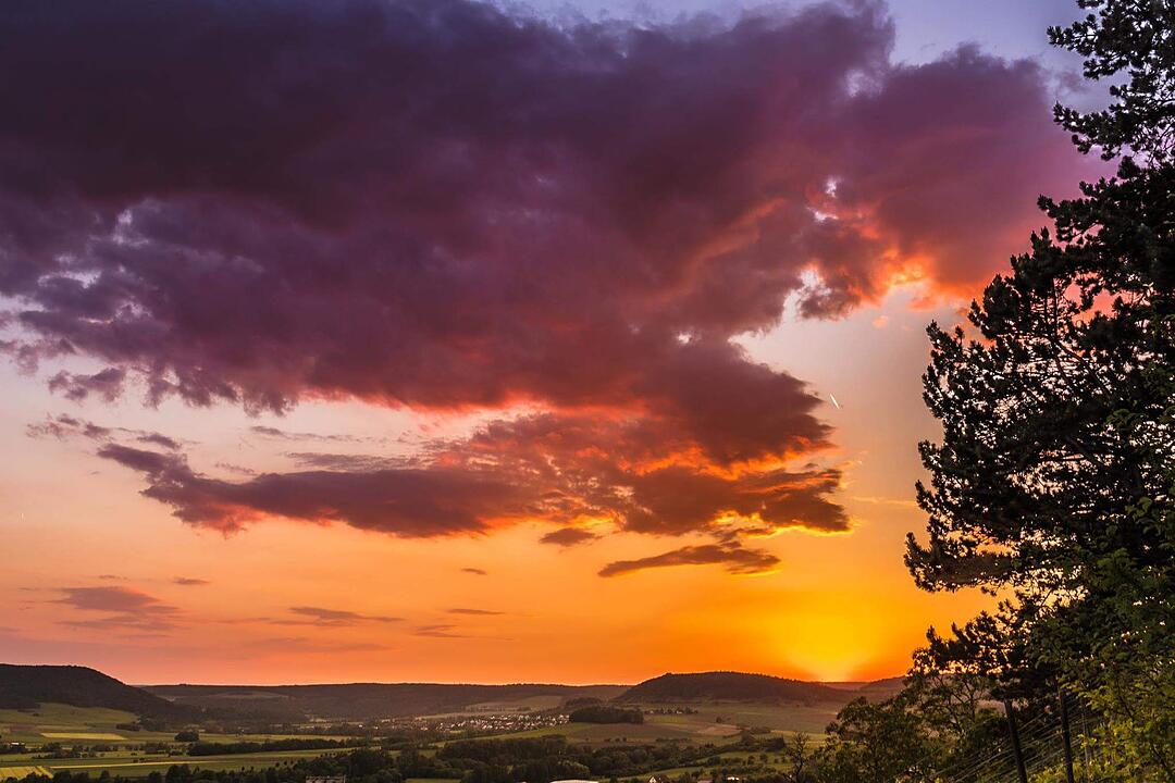 Sonnenuntergang am Heroldsberg