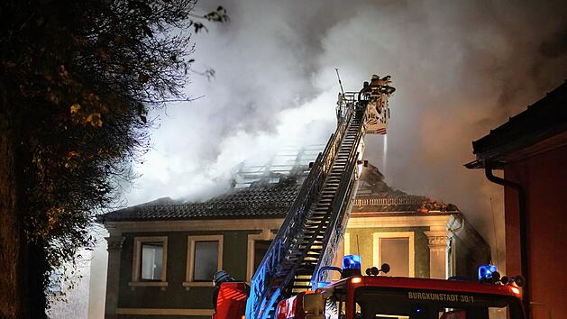 Dachstuhlbrand in Burgkunstadt