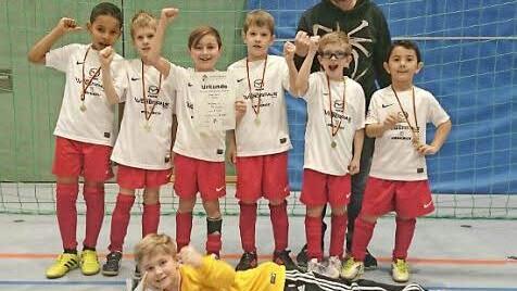 Auch bei der F1 hatte am Ende der Nachwuchs des FC Coburg die Nase vorn und sicherte sich die Goldmedaillen. Fotos: Michael Eckelt