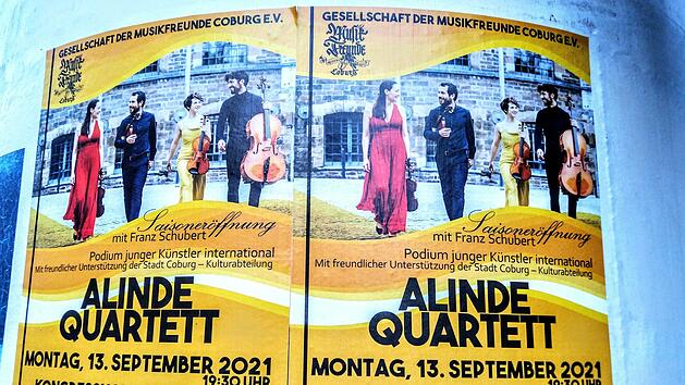 Das Alinde Quartett gastiert am Montag im Coburger Kongresshaus.Foto: Jochen Berger