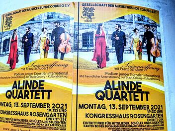 Das Alinde Quartett gastiert am Montag im Coburger Kongresshaus.Foto: Jochen Berger