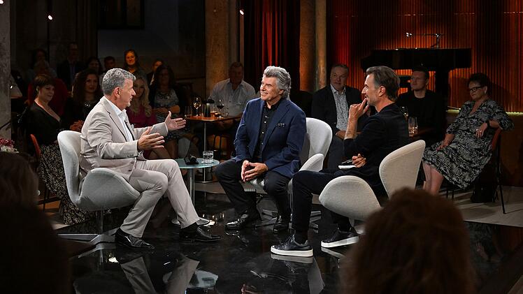 Semino Rossi (links) ist ein langjähriger Freund und Kollege von Andy Borg (Mitte).