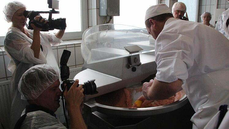 Der meistfotografierte Bratwurstteig des Tages.