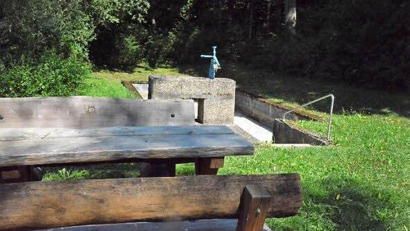 Die Kneippanlage in der Au ist schön, aber zurzeit ohne Wasserzufuhr.