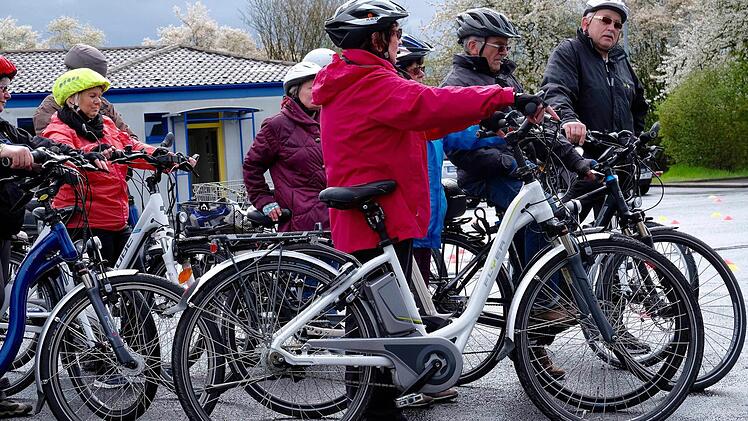 Sicherheitstraining für E-Biker in Hammelburg. Foto: Gerd Schaar