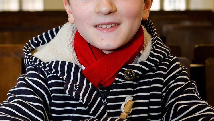 Augustin (10) aus Frankreich: "Ich lebe mit meiner Familie in Frankreich und bin immer wieder längere Zeit zu Gast in Bamberg. Die Vermutungen der damaligen Zeit, etwa, dass die Elefanten Drachen als Feinde haben oder ihre Kinder im Wasser bekommen, das war sehr komisch." Foto: Matthias Hoch