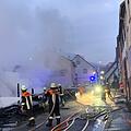 In Triefenstein ist es am Sonntagmorgen zu einem Vollbrand in einer Schreinerei gekommen. Foto: News5/Höfig