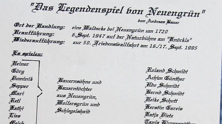 Die Darsteller aus dem Jahr 1947  Repro: Friedwald Schedel