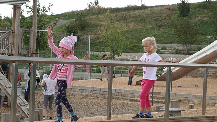 Bei der Spielplatzrallye auf der Herzo Base hatten die Kinder jede Menge Spaß.  Fotos: Richard Sänger