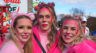 Wildes Faschingstreiben in Steinach an der Saale.