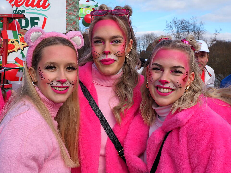 Wildes Faschingstreiben in Steinach an der Saale.