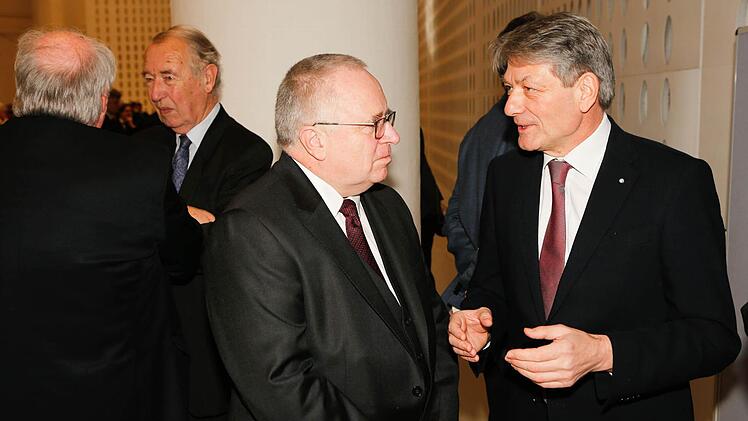 MdL Heinrich Rudrof (r.) im Gespräch mit dem Generalstaatsanwalt Foto: Matthias Hoch