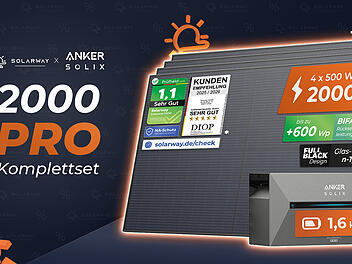 Strom tags&uuml;ber erzeugen, nachts nutzen &ndash; f&uuml;r knapp 950 &euro;: