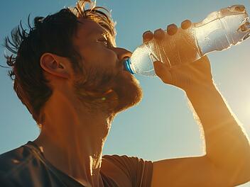 Wasser trinken, Durst, Wasserhaushalt, Zwei Liter Regel