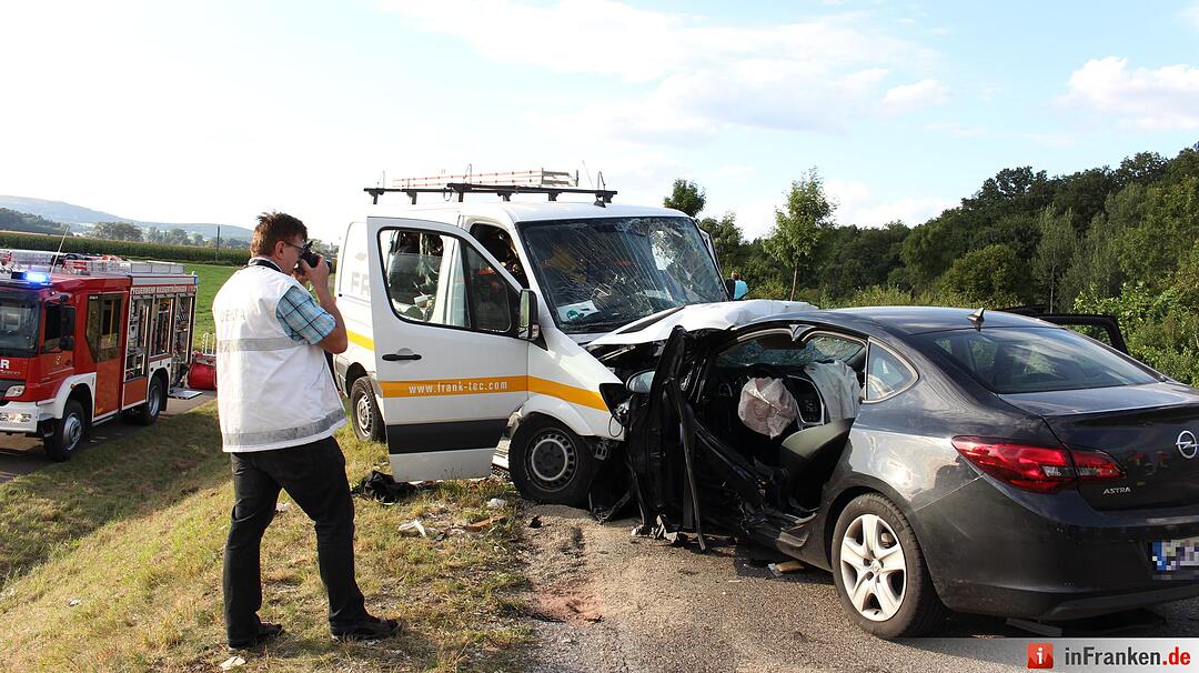Unfall bei Wassertrüdingen im Landkreis Ansbach