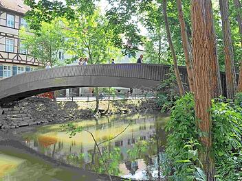 Der runderneuerte Brucknersteg ist seit gestern wieder begehbar. Foto: Stadt Bamberg